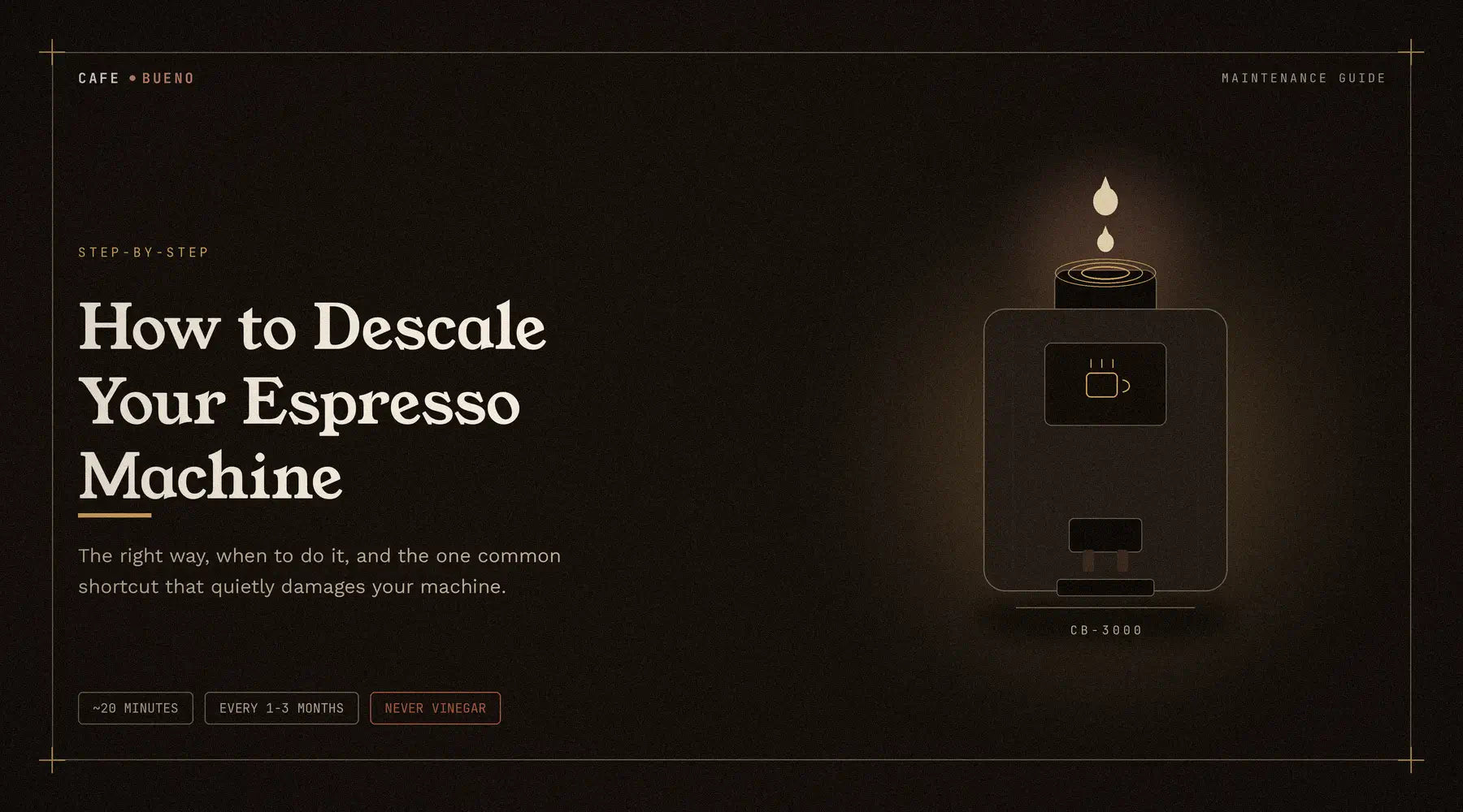 How to Descale Your Espresso Machine: A Complete Step-by-Step Guide