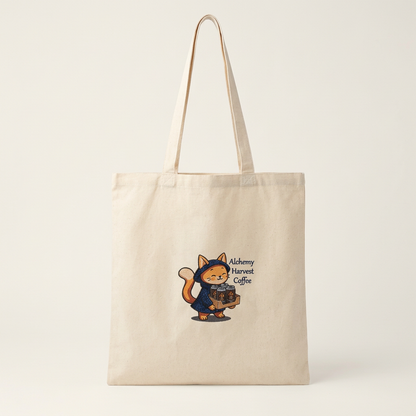 Cotton Tote - Cold Brew Cat