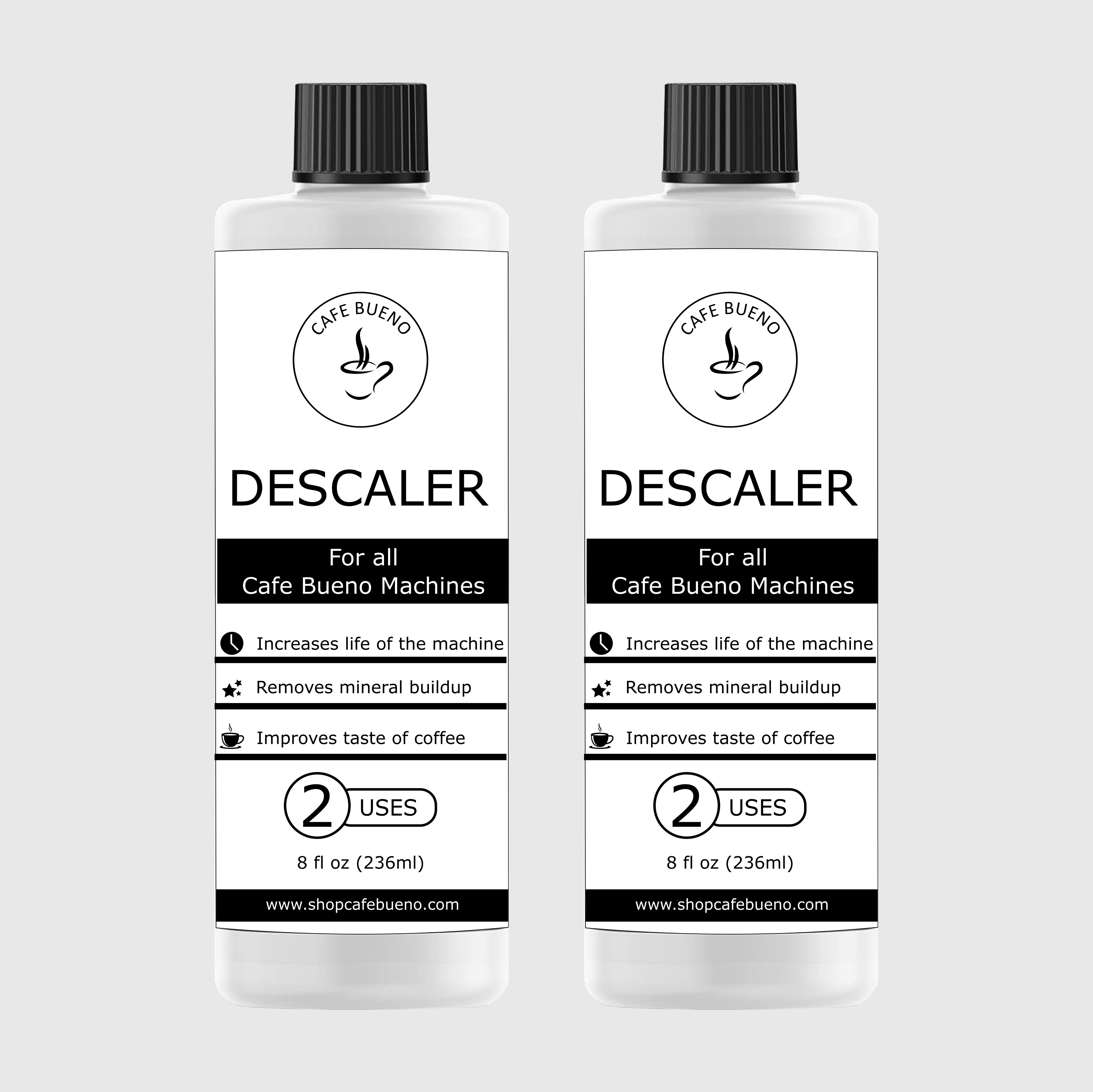 Descaler specifically formulated for all Cafe Bueno coffee and latte machines.  Keep your coffee tasting its best with our cleaning products. 