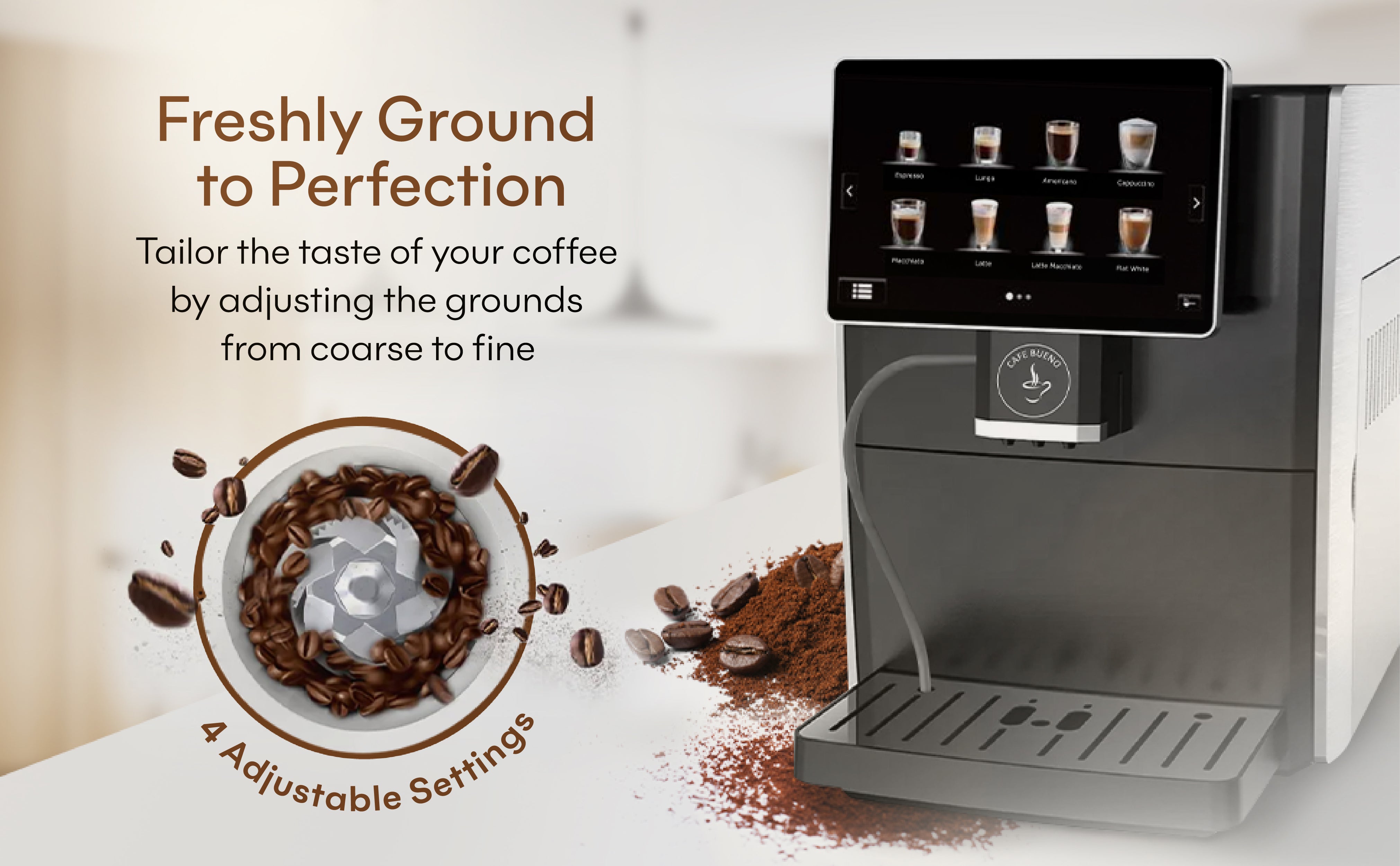Cafe Bueno CB 3000 Super Automatic Coffee Espresso Machine